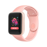 Montre connectée Y68M de 1,44 pouce, avec suivi de la fréquence cardiaque, de la pression artérielle et de l'oxygénation sanguine.