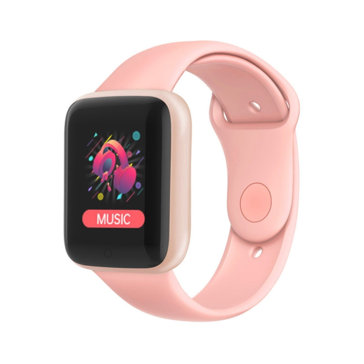 Montre connectée Y68M de 1,44 pouce, avec suivi de la fréquence cardiaque, de la pression artérielle et de l'oxygénation sanguine.