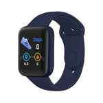 Montre connectée Y68M de 1,44 pouce, avec suivi de la fréquence cardiaque, de la pression artérielle et de l'oxygénation sanguine.