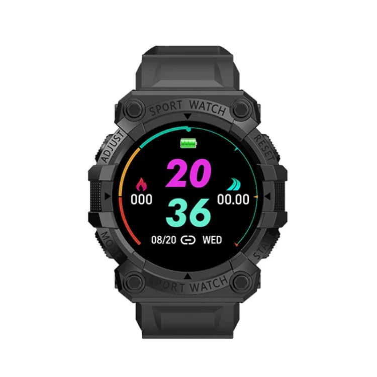 Montre connectée de sport à écran couleur rond de 1,44 pouce FD68S, prend en charge la fréquence cardiaque / le mode multisports, FD68S