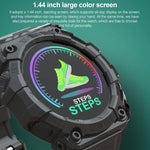 Montre connectée de sport à écran couleur rond de 1,44 pouce FD68S, prend en charge la fréquence cardiaque / le mode multisports, FD68S