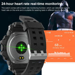 Montre connectée LC11 pour le sport en extérieur avec écran TFT de 1,28 pouce, étanche IP68, compatible avec la surveillance de la fréquence cardiaque et de la pression artérielle