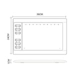 Écran de dessin pour téléphone mobile et tablette 10Moons G10 avec stylet passif 8192 niveaux