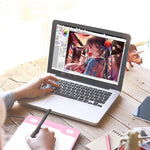 Tablette de dessin 10Moons T503 compatible avec téléphone mobile et tablette, stylet passif 8192 niveaux