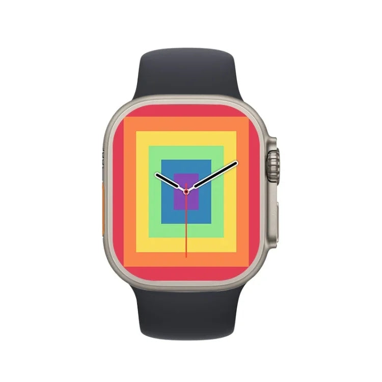 Montre connectée T800 Ultra avec bracelet en silicone de 1,99 pouce, compatible avec la fréquence cardiaque et l'ECG.