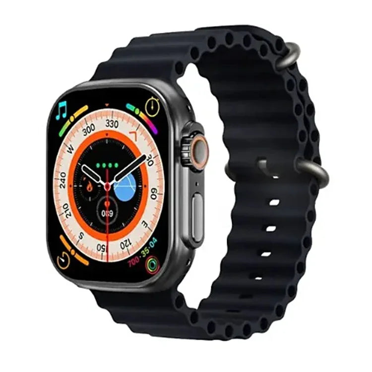 Montre Intelligente T800 Ultra 1,99 pouces avec Bracelet en Silicone Océan, Support Fréquence Cardiaque / ECG, Bracelet en Silicone Océan (Noir), Bracelet en Silicone Océan (Blanc), Bracelet en Silicone Océan (Jaune)