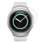 Lot de 2 films de protection d'écran en verre trempé anti-explosion ENKAY Hat-Prince pour montre connectée Samsung Gear S2 : épaisseur 0,2 mm, dureté de surface 9H, diamètre 2,15D.