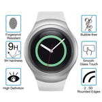 Lot de 2 films de protection d'écran en verre trempé anti-explosion ENKAY Hat-Prince pour montre connectée Samsung Gear S2 : épaisseur 0,2 mm, dureté de surface 9H, diamètre 2,15D.