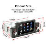 M160W Autoradio MP5 de 5 pouces sans fil prenant en charge la fonction Mirror Link pour téléphone / les commandes au volant, M160W