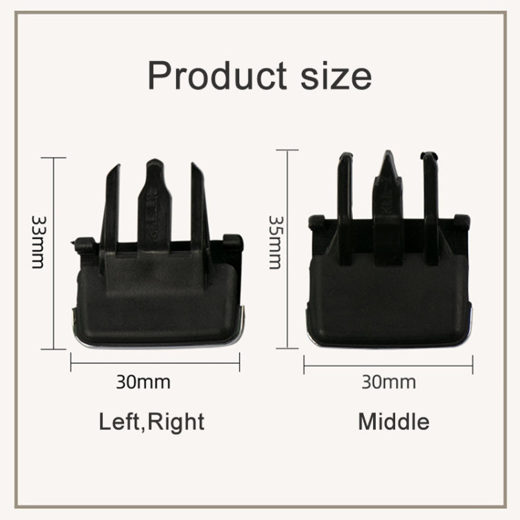 For Toyota Corolla Left-hand Drive Car Left and Right Air Conditioning Air Outlet Paddle, For Toyota Corolla (Black), For Toyota Corolla (Beige)