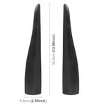 1 Pair Car Solid Color Silicone Bumper Strip, Style: Long, Solid Color