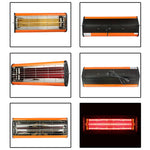 220V 1050W Heat Light Infrared Dryer Spray Paint Heating Curing Lamp Baking Booth Heater, US Plug, 1050W, US Plug
