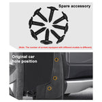For Volkswagen Touareg 2011-2018 4pcs/Set Car Auto Soft Plastic Splash Flaps Fender Guard, For Volkswagen Touareg 2011-2018