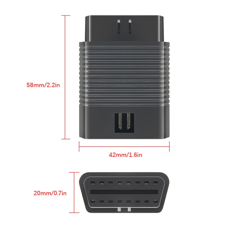 16 Pin Male to Female Adapter Car OBD2 Straight Extension Cable, 16 Pin Male to Female