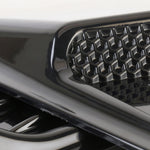 HD-713 1 Pair Car Hood Decorative Stickers Fender Air Vents Sticker, Black