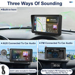 P701S Navigateur Voiture Portable Écran Tactile 7 pouces Sans Fil Smart CarPlay Bluetooth Image de Recul, P701S