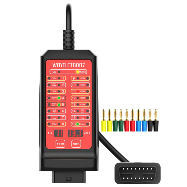 WOYO CTB007 CAN Tester Box 12V 24V OBD2 Breakout Box with 27 in / 59 in Cable Cable for All Car Automotive Diagnostic Tool, CTB007 with 59 in Cable