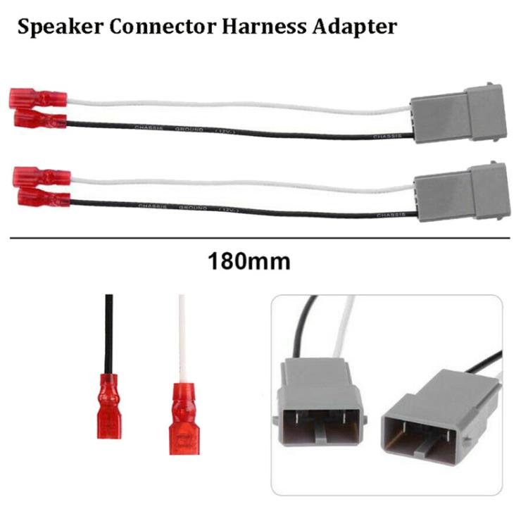 2pcs Speaker Wire Harness Adapter Audio Connector Cable for Honda Accord, For Honda Accord