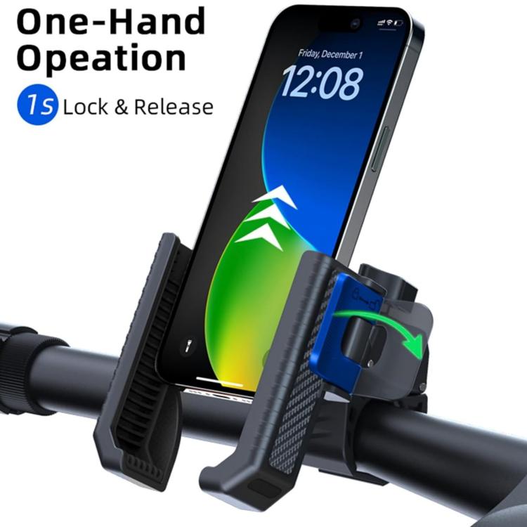 Support de téléphone antidérapant en fibre de carbone pour vélo et trottinette
