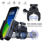 Support de téléphone antidérapant en fibre de carbone pour vélo et trottinette