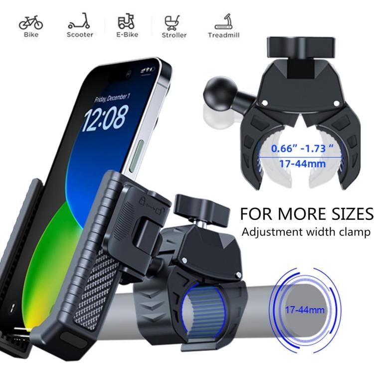 Support de téléphone antidérapant en fibre de carbone pour vélo et trottinette