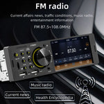 Autoradio MP5 de 4 pouces, 800x480P, compatible FM, Bluetooth et carte SD avec télécommande, F7805C