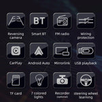 Autoradio MP5 de 4 pouces, 800x480P, compatible FM, Bluetooth et carte SD avec télécommande, F7805C