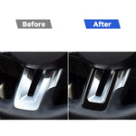 For Ford Mustang 2015-2020 Car Steering Wheel Button Frame Decorative Sticker, Left and Right Drive Universal, Steering Wheel Button Frame