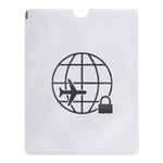 100 Manchons en Aluminium Anti-vol Blocage RFID pour Passeport et Carnet, Taille : 13.5*10.5cm, Motif Avion 100pcs