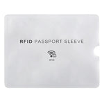 100 Manchons en Aluminium Anti-vol Blocage RFID pour Passeport et Carnet, Taille : 13.5*10.5cm, Motif Avion 100pcs