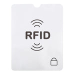 100pcs Protège-passeport et livret en aluminium anti-vol avec protection RFID, Taille : 13,5*10,5cm, RFID 100pcs