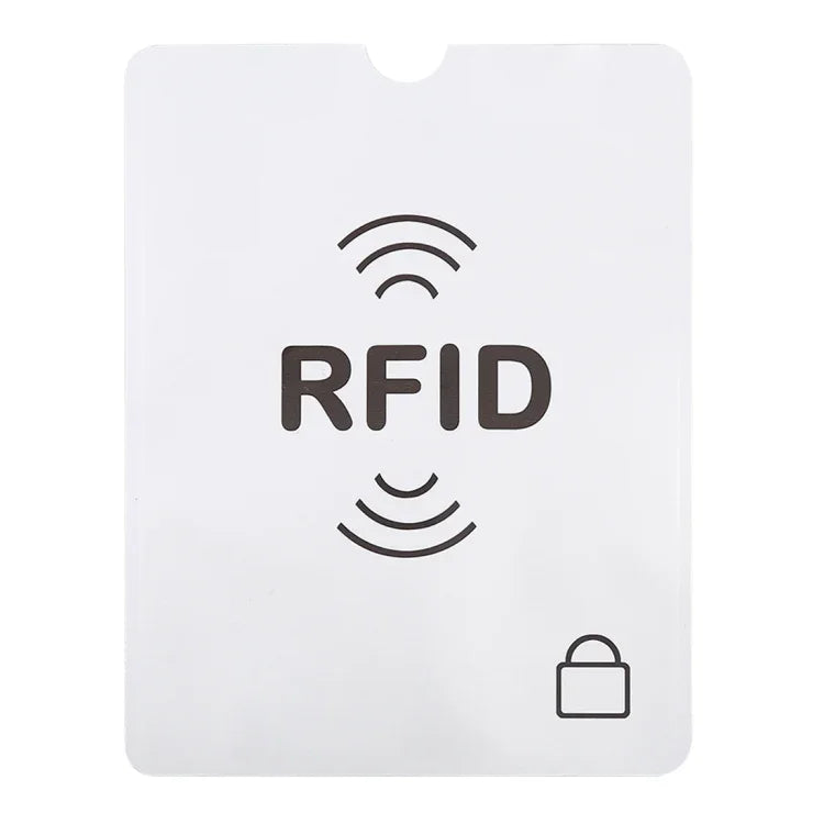 100pcs Protège-passeport et livret en aluminium anti-vol avec protection RFID, Taille : 13,5*10,5cm, RFID 100pcs