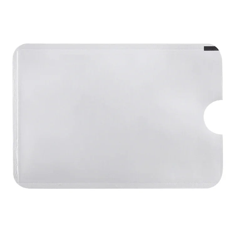 100pcs Protège-cartes en aluminium anti-vol avec protection RFID, Taille : 9,1*6,3cm, Protection RFID 100pcs