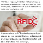 100pcs Protège-cartes en aluminium anti-vol avec protection RFID, Taille : 9,1*6,3cm, Protection RFID 100pcs