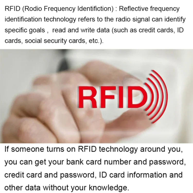 100pcs Protège-cartes en aluminium anti-vol avec protection RFID, Taille : 9,1*6,3cm, Protection RFID 100pcs