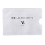 100pcs Protège-cartes en aluminium anti-vol avec protection RFID, Taille : 9,1*6,3cm, Manchon de protection RFID 100pcs