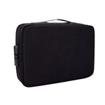 Sac de rangement étanche en polyester multi-couches ZJ02 pour documents et ordinateur portable, avec serrure à code, compatible avec toutes tailles d'ordinateurs portables