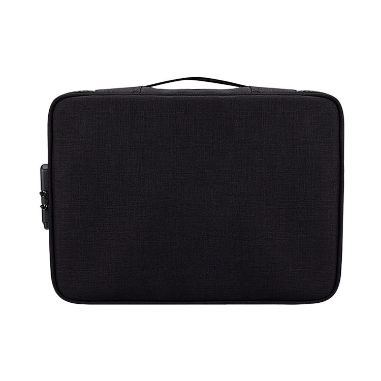 Sac de rangement étanche en polyester multi-couches ZJ02 pour documents et ordinateur portable, avec serrure à code, compatible avec toutes tailles d'ordinateurs portables