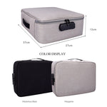 Sac de rangement étanche en polyester multi-couches ZJ02 pour documents et ordinateur portable, avec serrure à code, compatible avec toutes tailles d'ordinateurs portables
