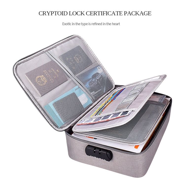 Sac de rangement étanche en polyester multi-couches ZJ02 pour documents et ordinateur portable, avec serrure à code, compatible avec toutes tailles d'ordinateurs portables