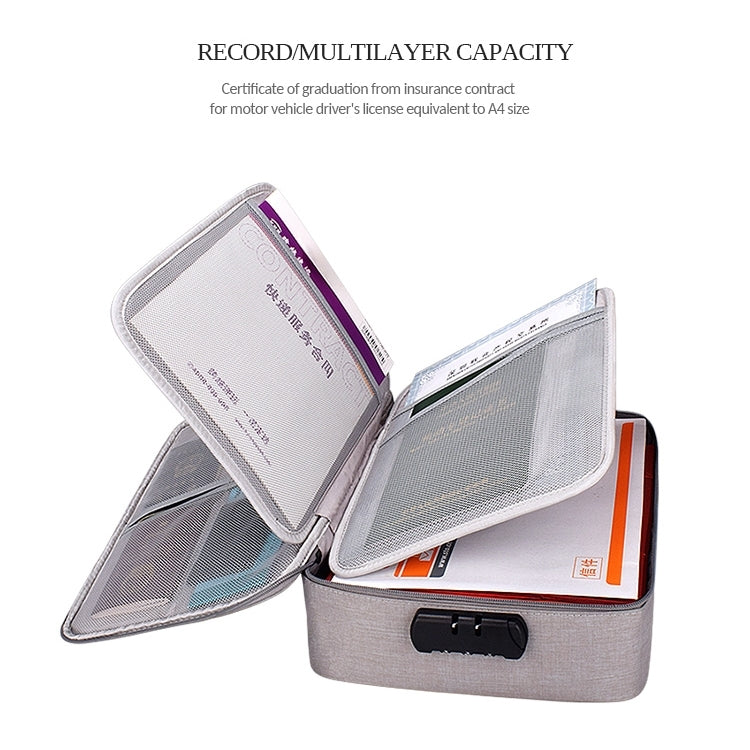 Sac de rangement étanche en polyester multi-couches ZJ02 pour documents et ordinateur portable, avec serrure à code, compatible avec toutes tailles d'ordinateurs portables