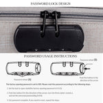 Sac de rangement étanche en polyester multi-couches ZJ02 pour documents et ordinateur portable, avec serrure à code, compatible avec toutes tailles d'ordinateurs portables