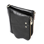 Portefeuille pliant en cuir de vache texture Crazy Horse longue 3533, anti-magnétique RFID, avec emplacements pour cartes, pour hommes, 3533 brun jaunâtre, 3533 noir, 3533 café, 3533 bleu, 3533 rouge