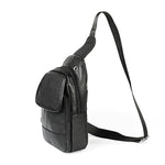 6023 Sac bandoulière croisé pour homme en cuir de vachette pleine fleur à texture litchi décontracté, Rouge, Marron, Noir, Café