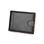 Portefeuille pour hommes en cuir de vachette 9606, anti-magnétique avec plusieurs emplacements pour cartes, avec pochette zippée, 9606 Noir, 9606 Café