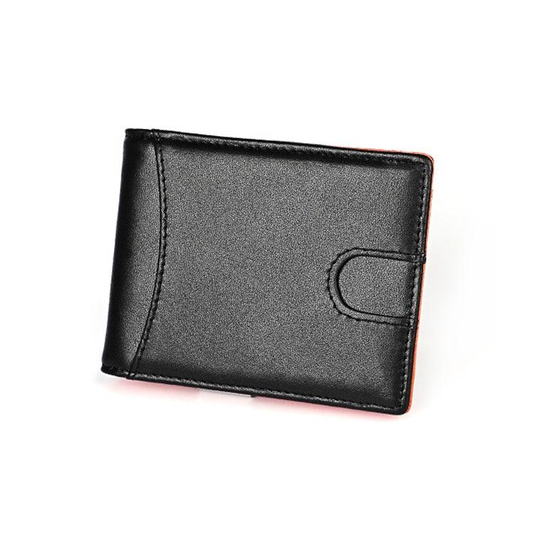 Portefeuille pour hommes en cuir de vachette 9606, anti-magnétique avec plusieurs emplacements pour cartes, avec pochette zippée, 9606 Noir, 9606 Café