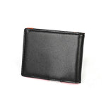 Portefeuille pour hommes en cuir de vachette 9606, anti-magnétique avec plusieurs emplacements pour cartes, avec pochette zippée, 9606 Noir, 9606 Café