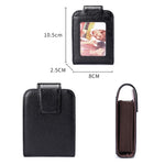 KB189 Portefeuille RFID anti-magnétique pour femmes en cuir de vachette vertical en forme d'orgue avec plusieurs fentes pour cartes et fenêtre transparente, KB189 Violet, KB189 Rouge Rosé, KB189 Bleu Saphir, KB189 Noir