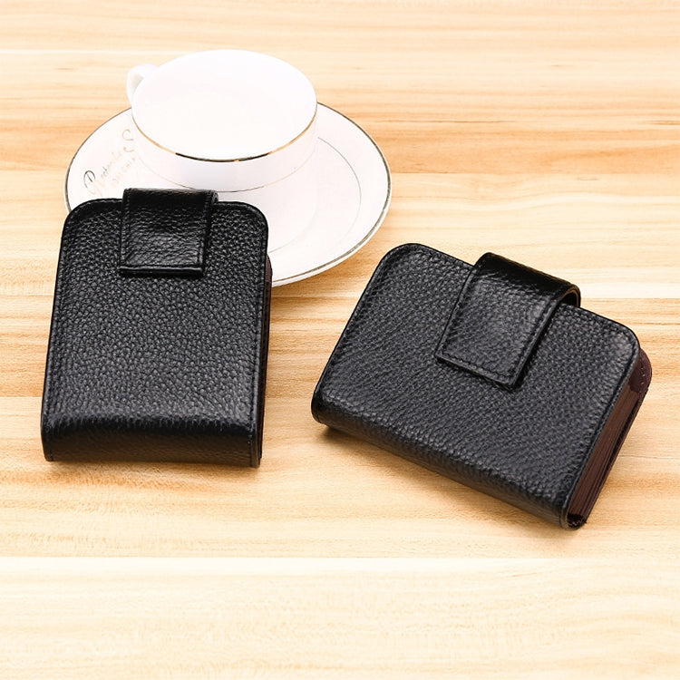 KB189 Portefeuille RFID anti-magnétique pour femmes en cuir de vachette vertical en forme d'orgue avec plusieurs fentes pour cartes et fenêtre transparente, KB189 Violet, KB189 Rouge Rosé, KB189 Bleu Saphir, KB189 Noir