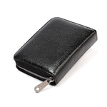 Portefeuille en cuir de vachette KB195 avec fermeture éclair, double rangée, forme d'organisateur, plusieurs emplacements pour cartes, anti-RFID magnétique, sac pochette pour femmes, KB195 Rose, KB195 Violet, KB195 Rouge Rose, KB195 Noir, KB195 Café
